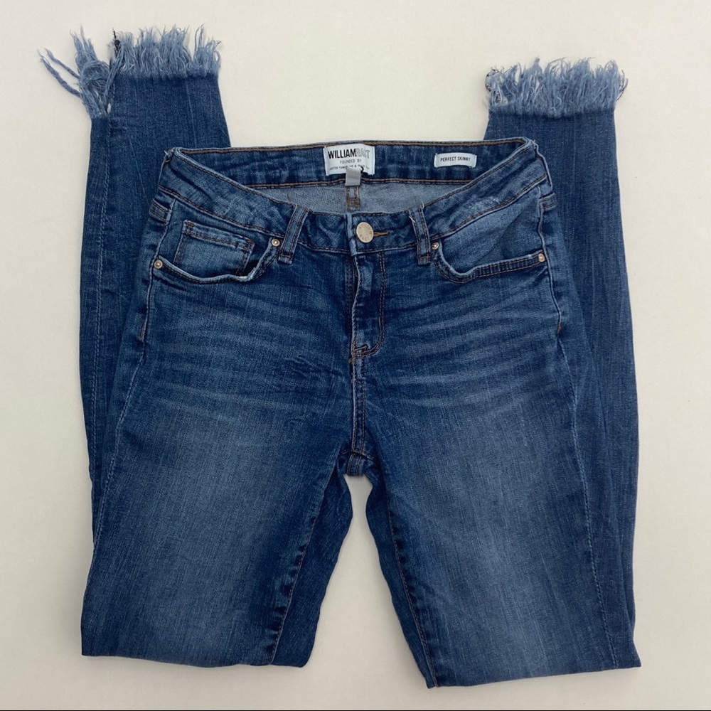 William Rast Justin Timberlake Distressed Perfect Skinny Jeans Womens Size 26